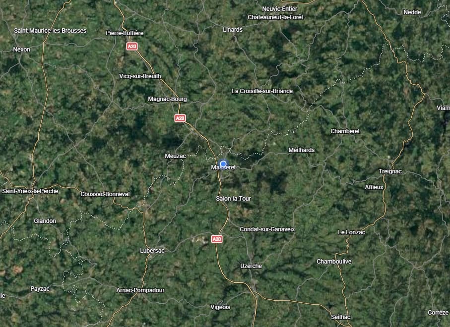 Carte zone d'intervention